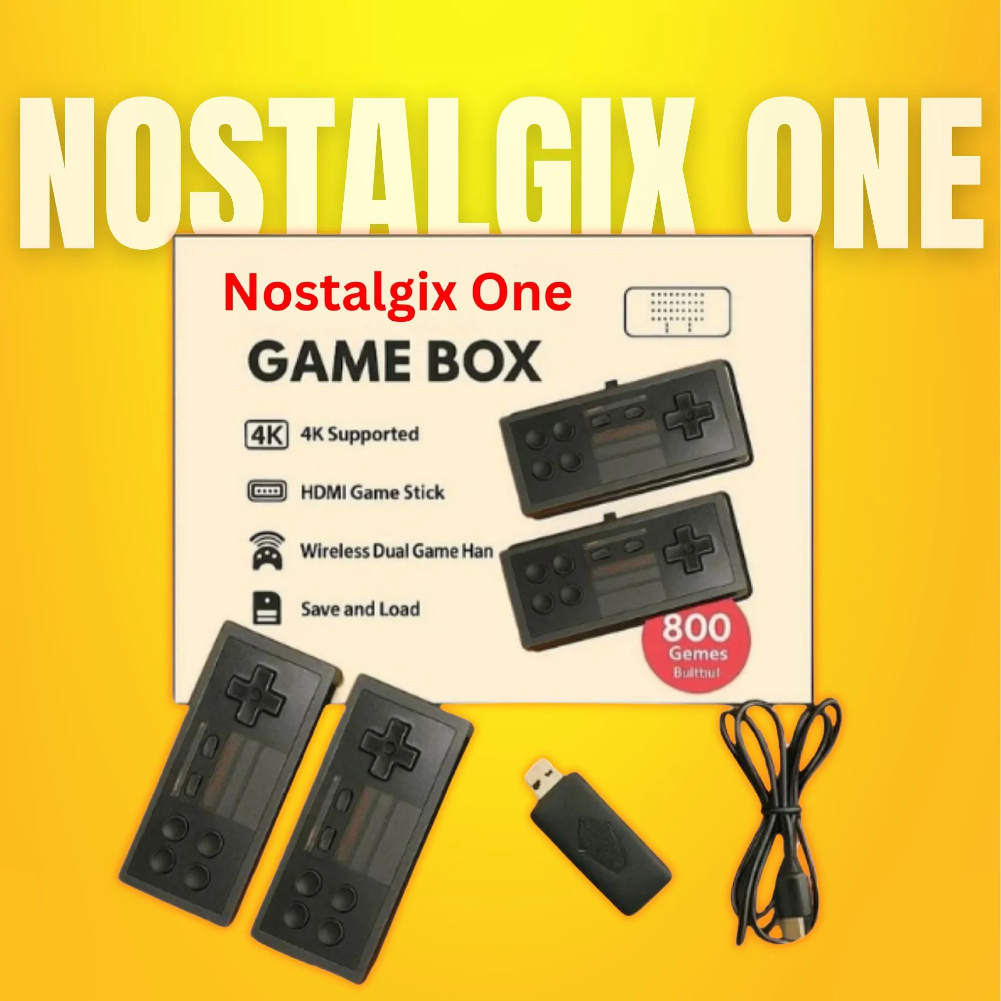 Nostalgix One Retro Game Box with Mario, Contra & 10,000+ games